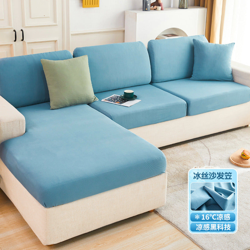 Ice Silk Elastic Sofa Hat Full Package Universal Set New Simple Modern Anti slip Sofa Cover Summer Cover